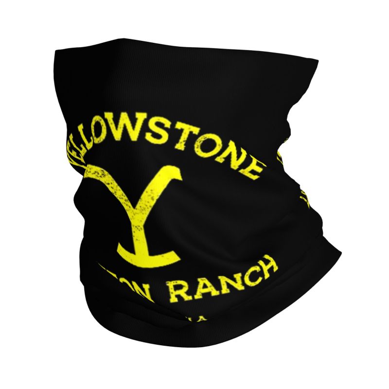 Neck Warmer Tube - Yellowstone Dutton Ranch Print Bandana Neck