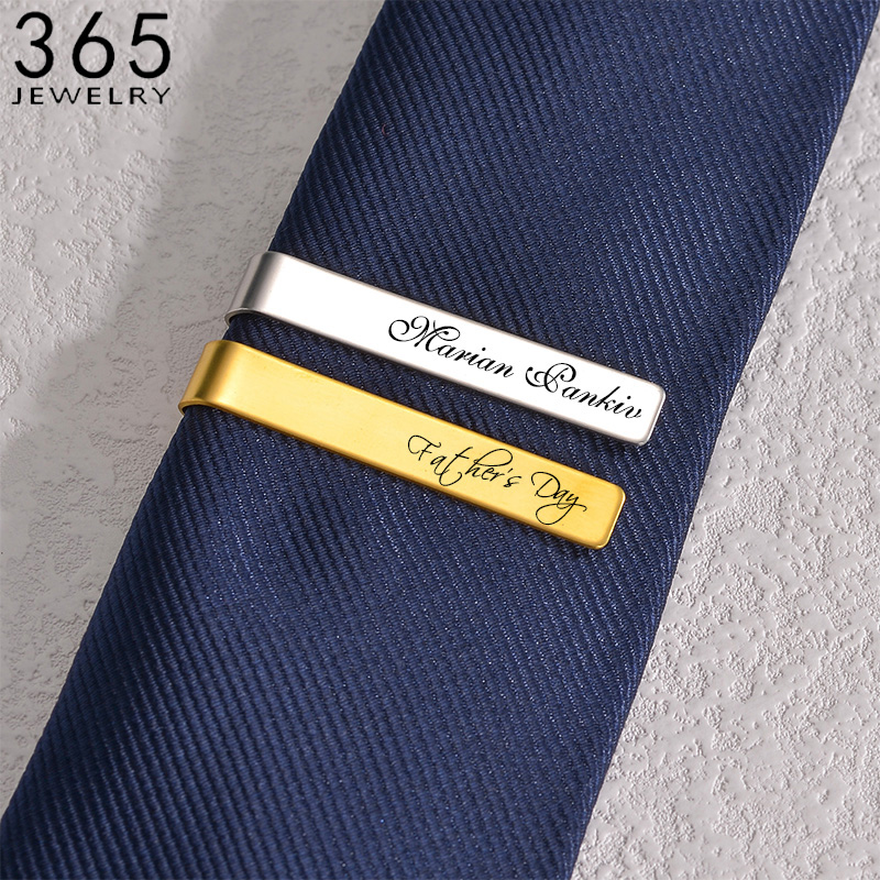 Stainless Steel Engraved Name  - Tie Bar Set Gift avis et prix