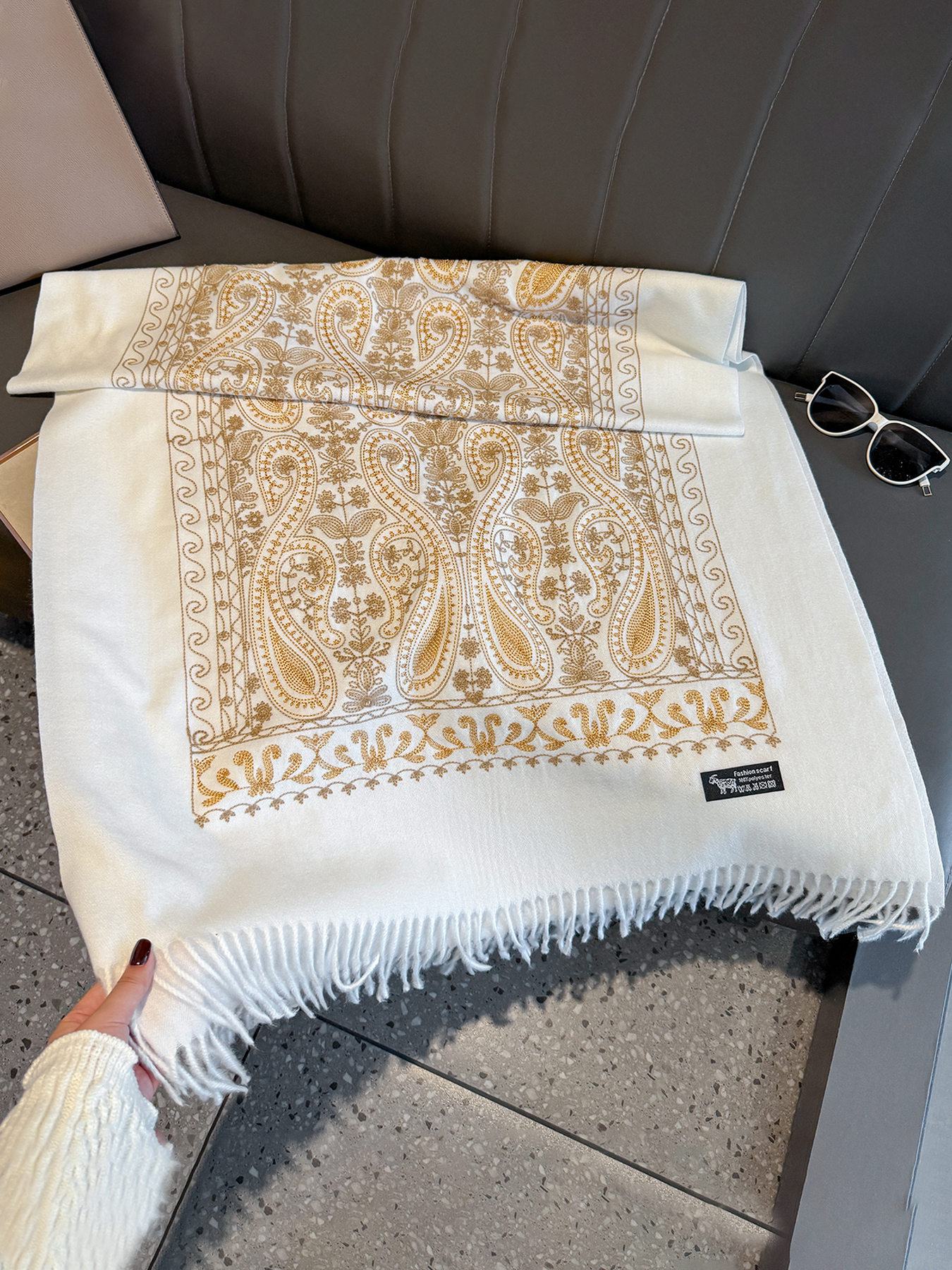 Luxury Thick Warm Paisley Pash - Woven Scarf Blanket avis et prix