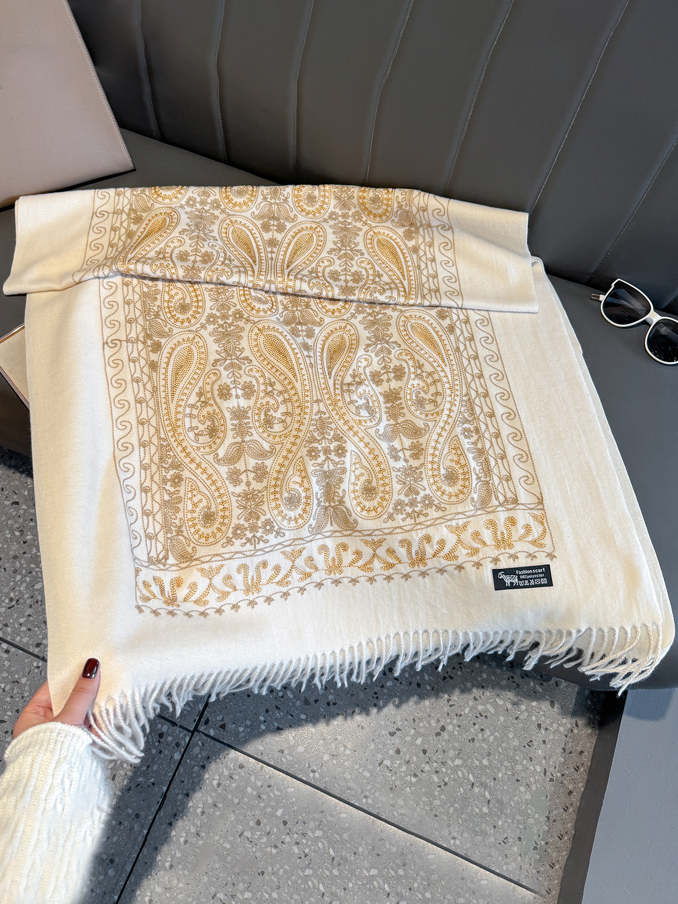 Luxury Thick Warm Paisley Pash - Woven Scarf Blanket avis et prix