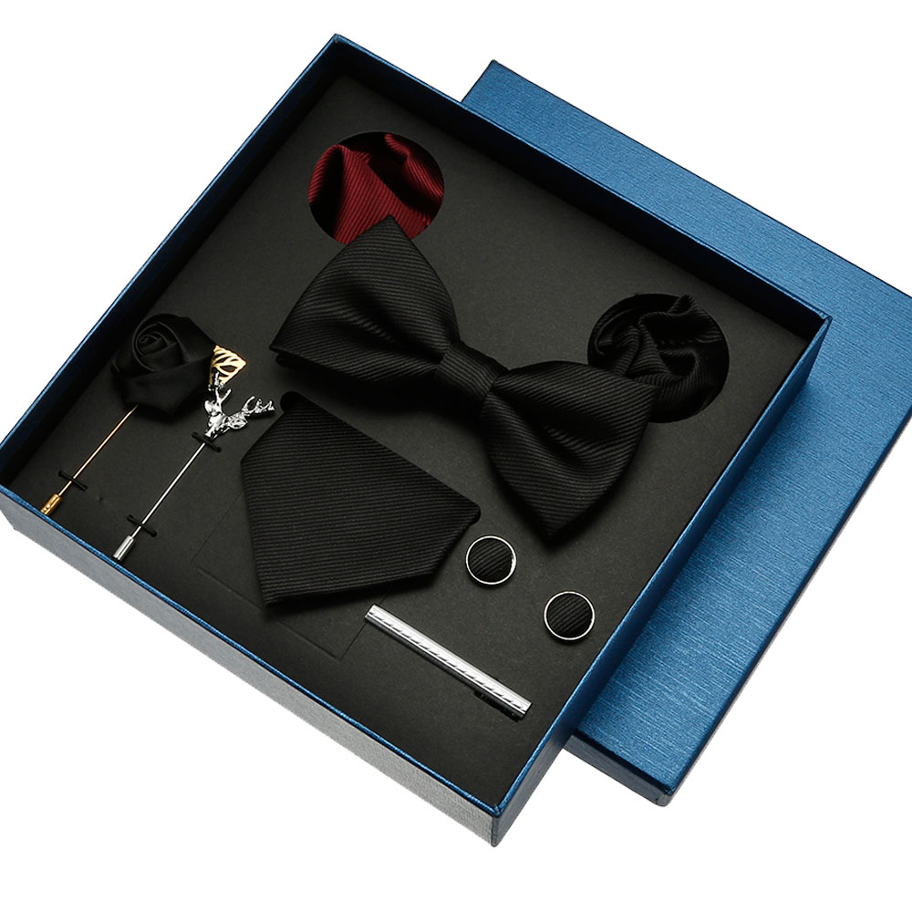 Red Blue Black Classic Tie For - Pocket Square Set avis et prix