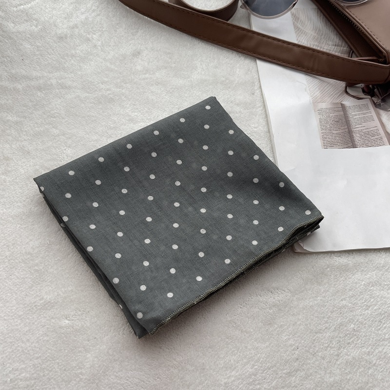 Lady Hair Dot Scarf Female Cot - Bandana Cotton avis et prix