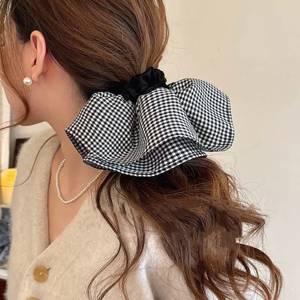 Extra Large Plaid Hair Ties El - Silk Tie Striped avis et prix