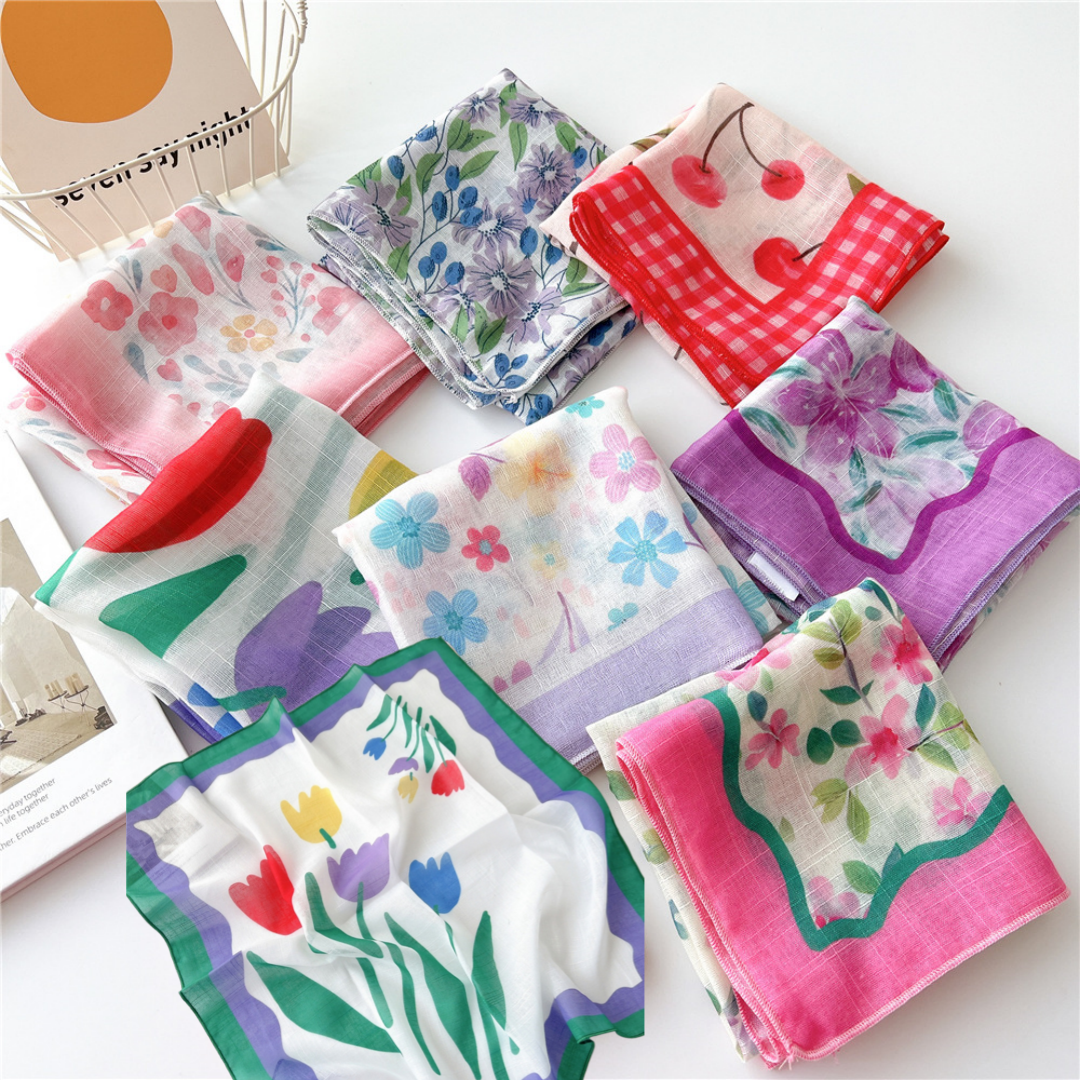 Spring Autumn Scarf Chic Fashi - Bandana Cotton avis et prix