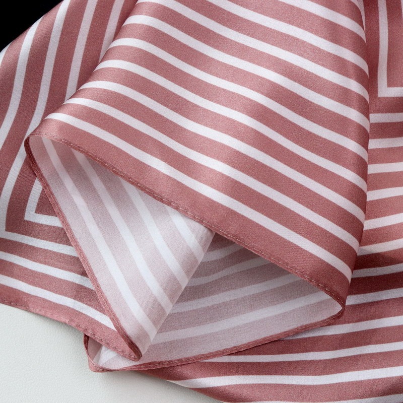 100% Pure Silk Scarf Women Hij - Silk Tie Striped avis et prix