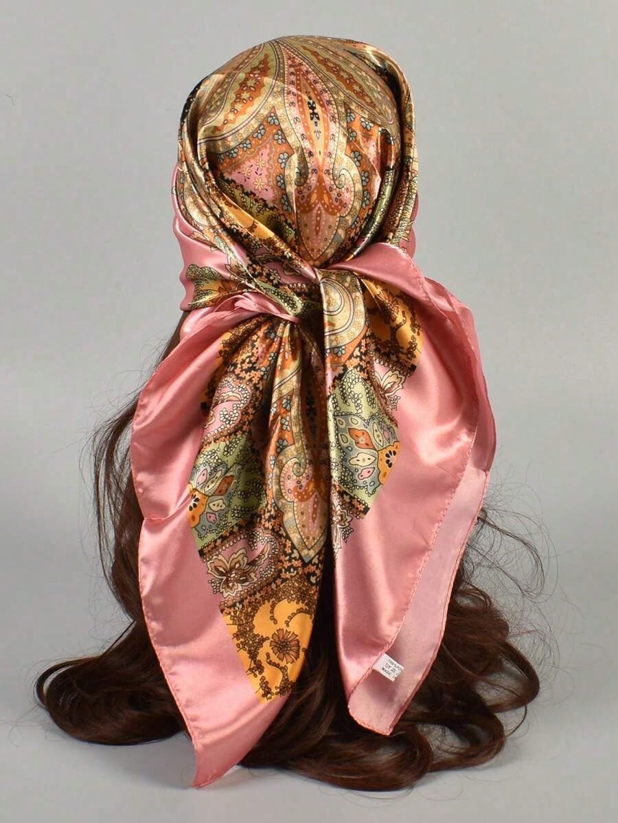 1pc Women's Multicolor Paisley - Face Scarf Mask avis et prix