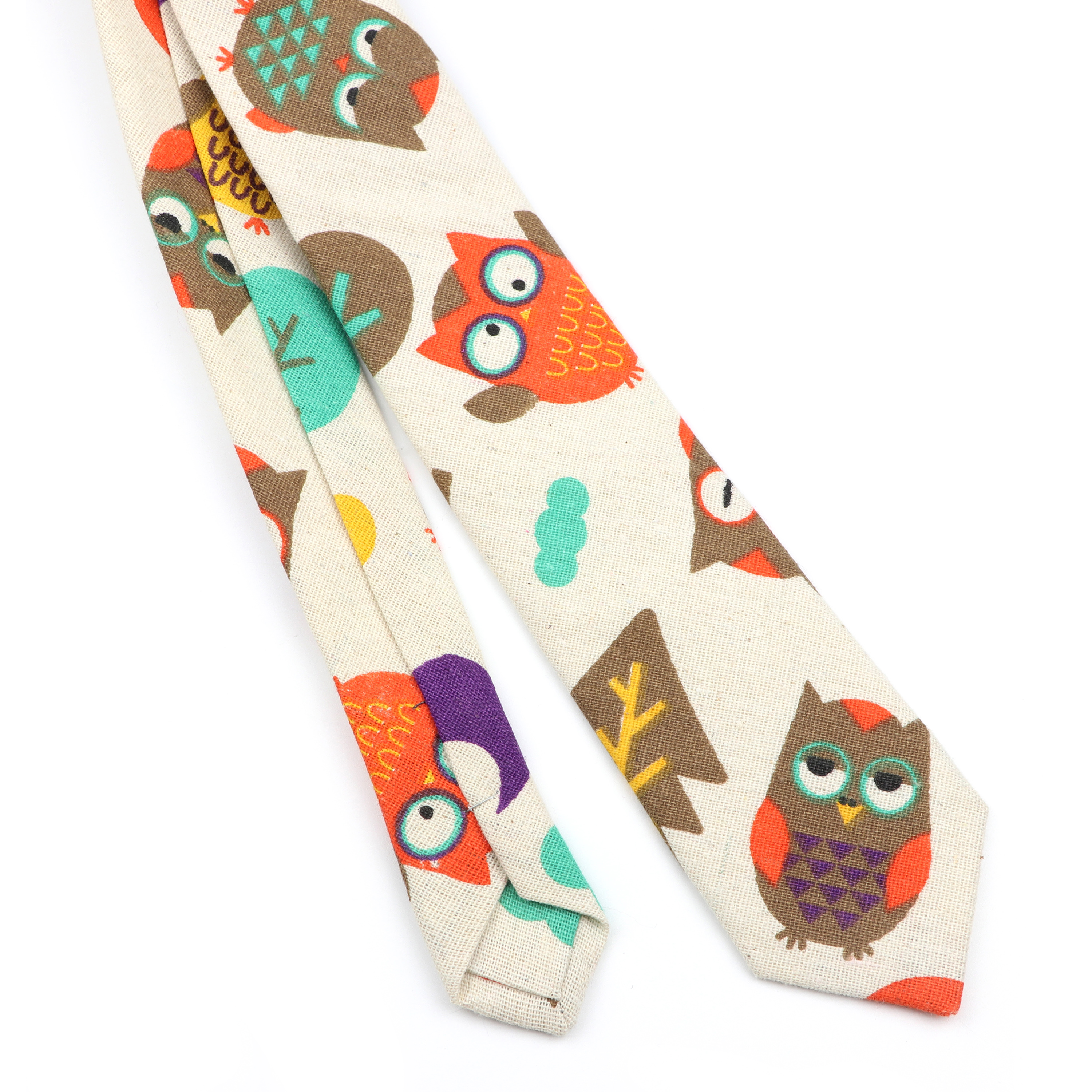 Novelty Cartoon Linen Tie For  - Skinny Tie Men avis et prix