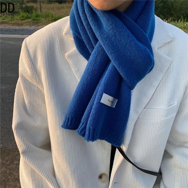 Simple Chic Solid Soft Scarf A - Muffler Men Wool avis et prix