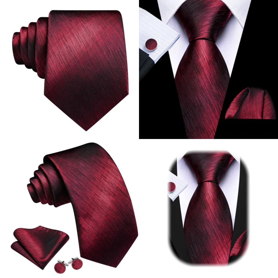 Tie Sets for Men Silk Stripe N - Silk Tie Striped avis et prix
