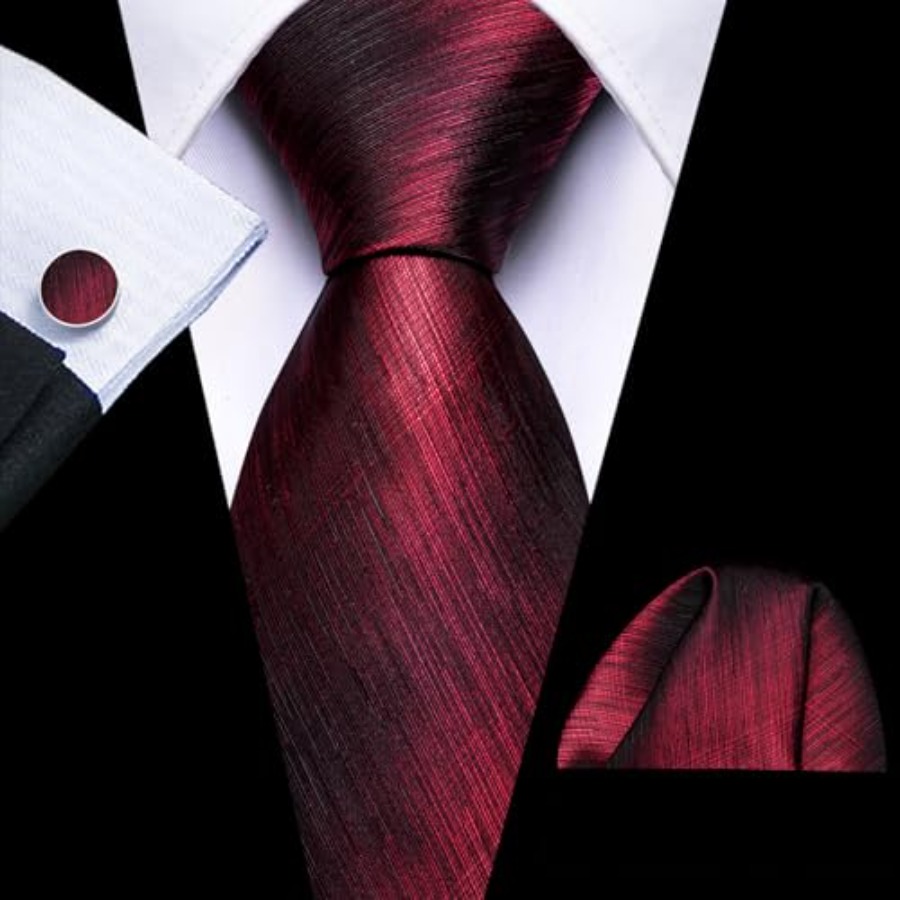 Tie Sets for Men Silk Stripe N - Silk Tie Striped avis et prix