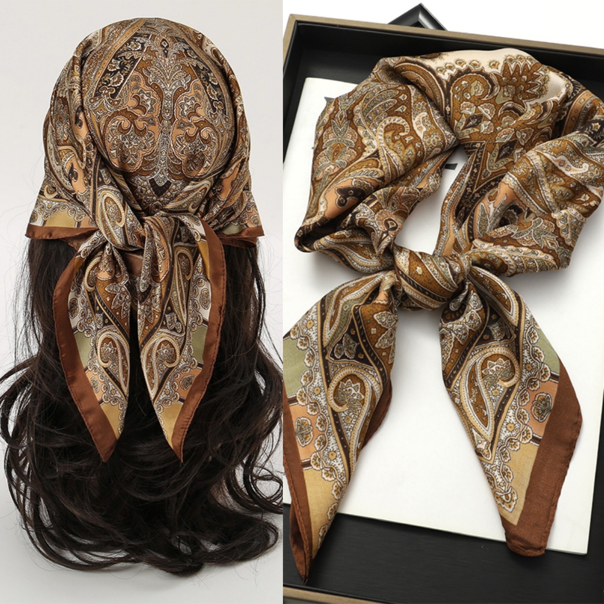 Bohemian Style Print Luxury Br - Face Scarf Mask avis et prix