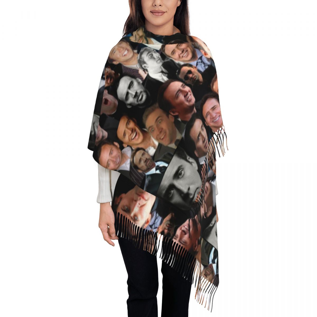 Nicolas Cage Colllage Shawl Wr - Pashmina Wrap Large avis et prix