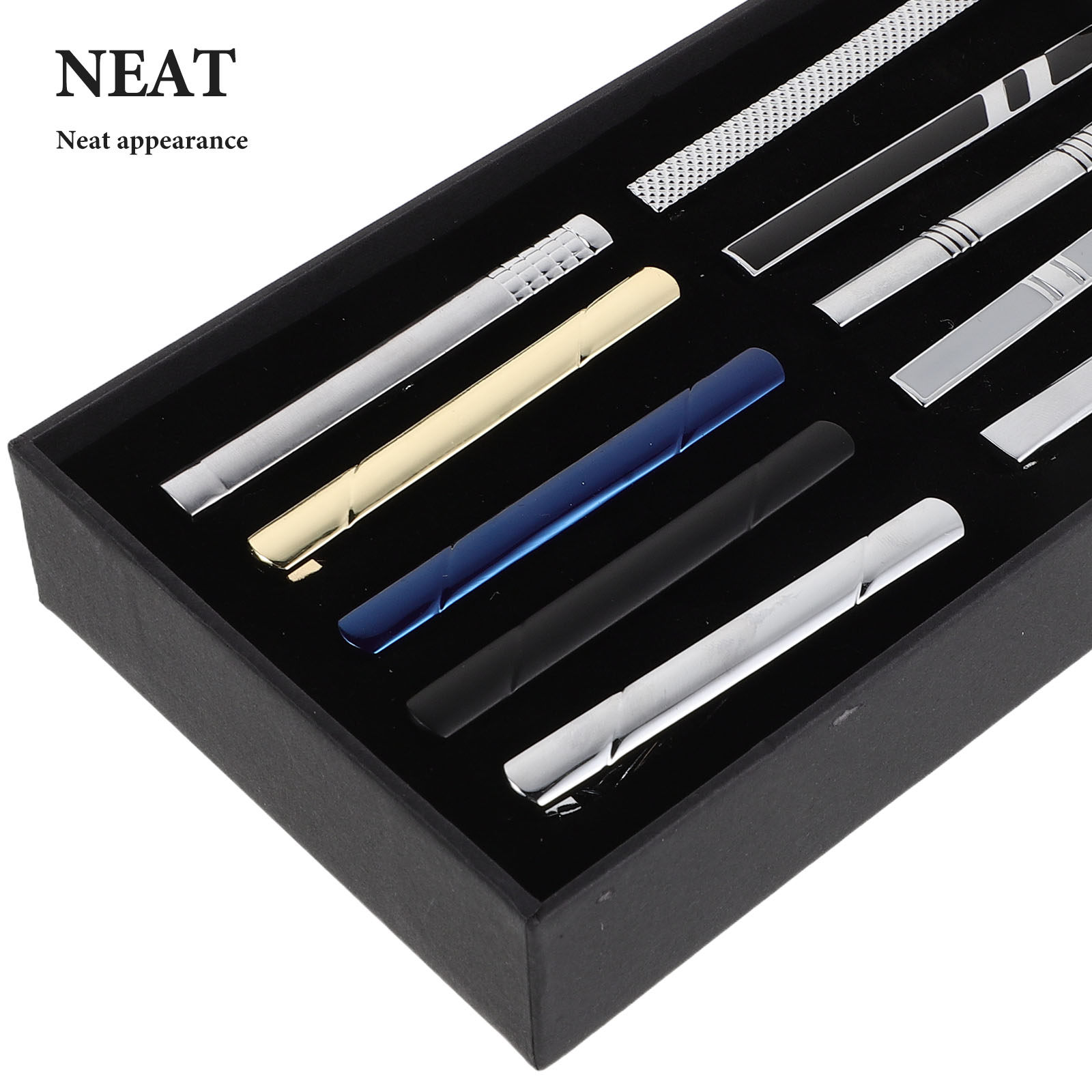 10Pcs Tie Clip Set for Men Ele - Tie Bar Set Gift avis et prix