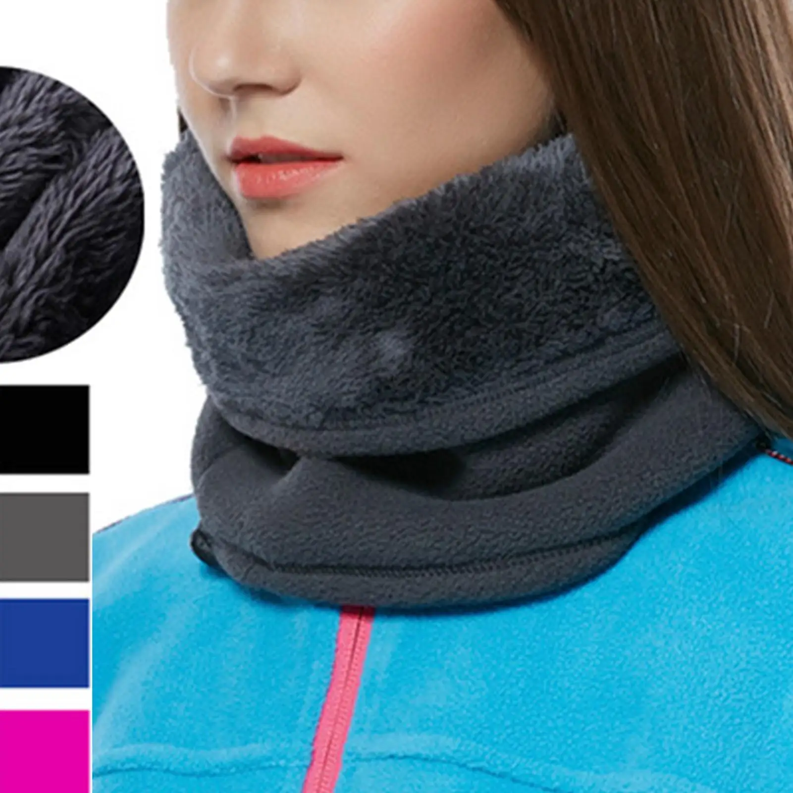 Outdoor Women Men Winter Warm  - Infinity Scarf Knit avis et prix