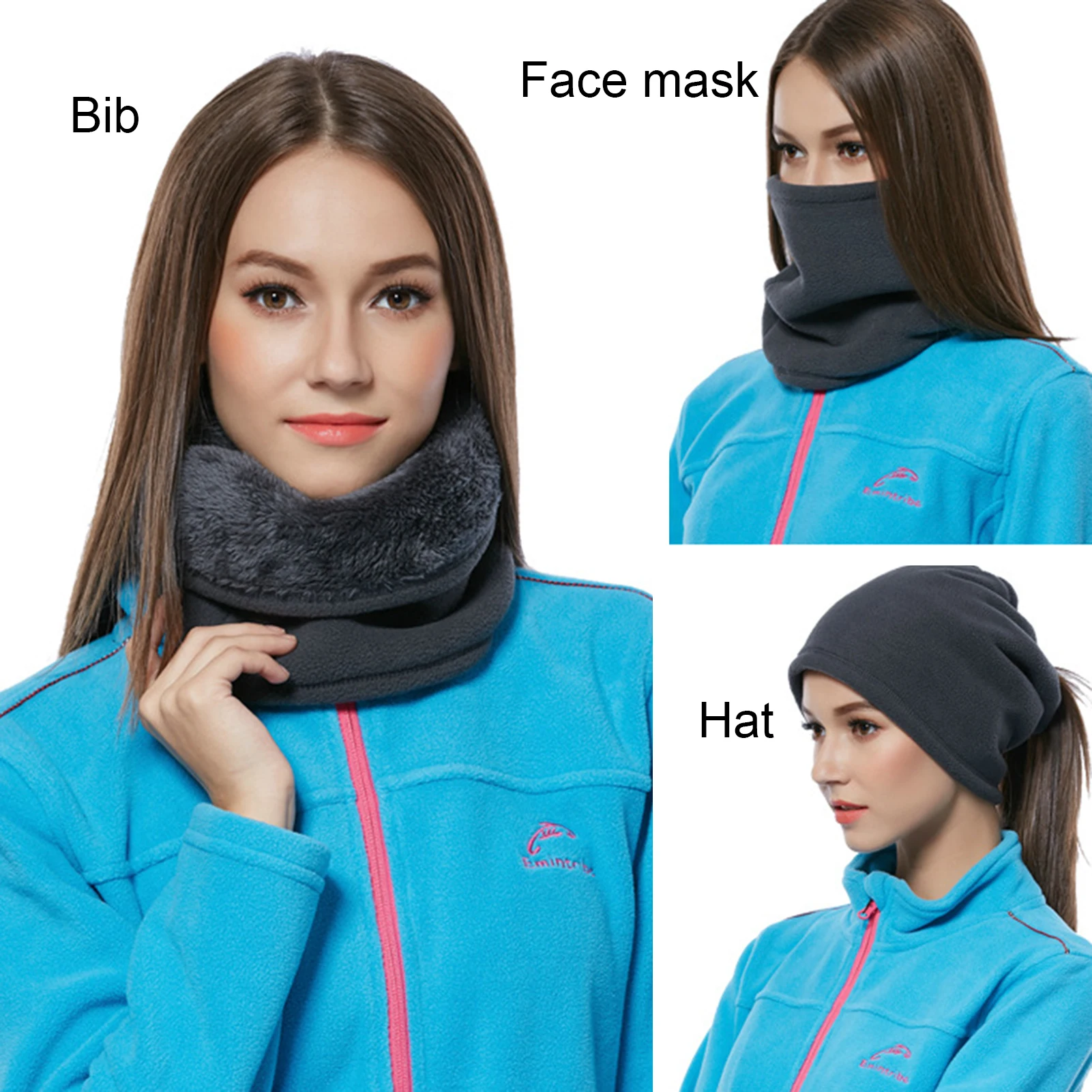 Outdoor Women Men Winter Warm  - Infinity Scarf Knit avis et prix