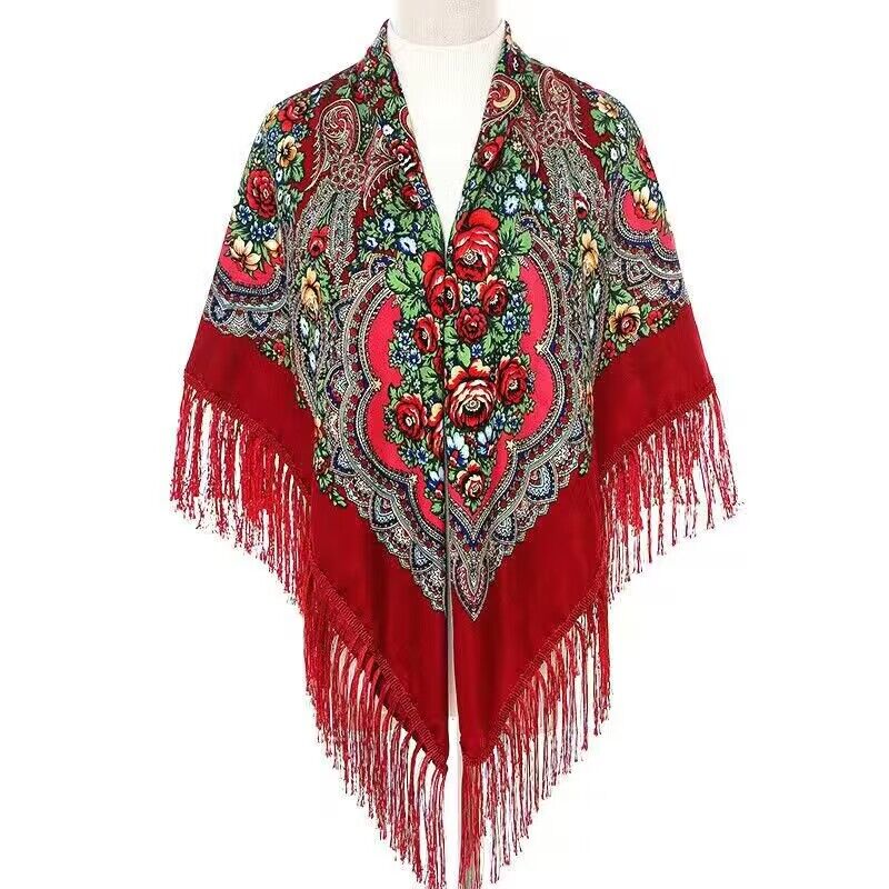 130*130cm Ethnic Printed Squar - Woven Scarf Blanket avis et prix