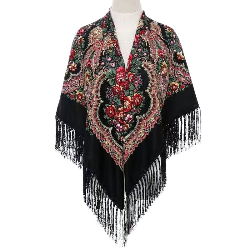 130*130cm Ethnic Printed Squar - Woven Scarf Blanket avis et prix