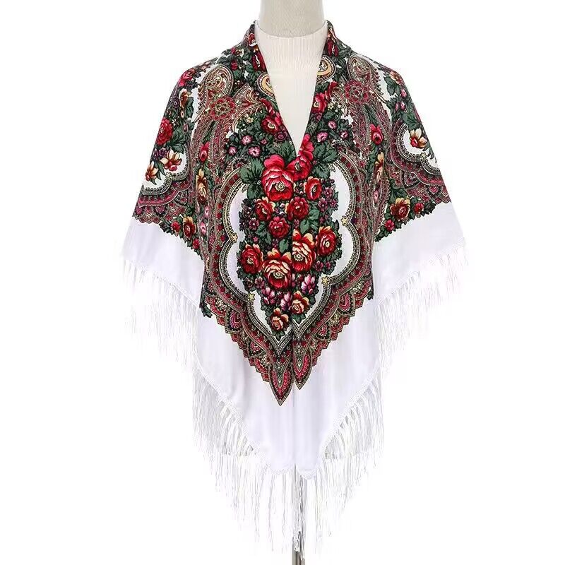 130*130cm Ethnic Printed Squar - Woven Scarf Blanket avis et prix