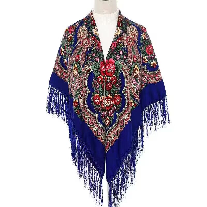 130*130cm Ethnic Printed Squar - Woven Scarf Blanket avis et prix