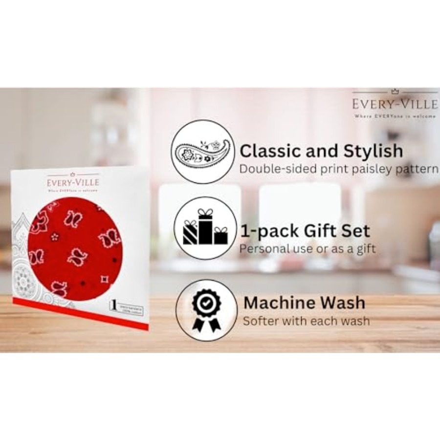 Gift Packaging Bandana for Men - Handkerchief Cotton Men avis et prix