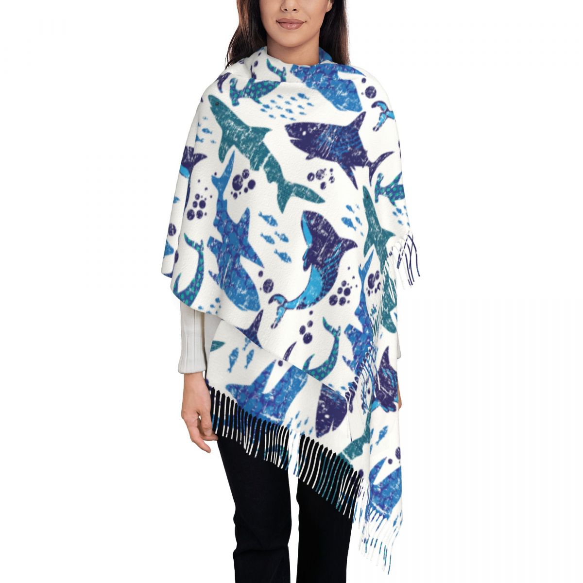 Shark Underwater World Ocean S - Pashmina Wrap Large avis et prix