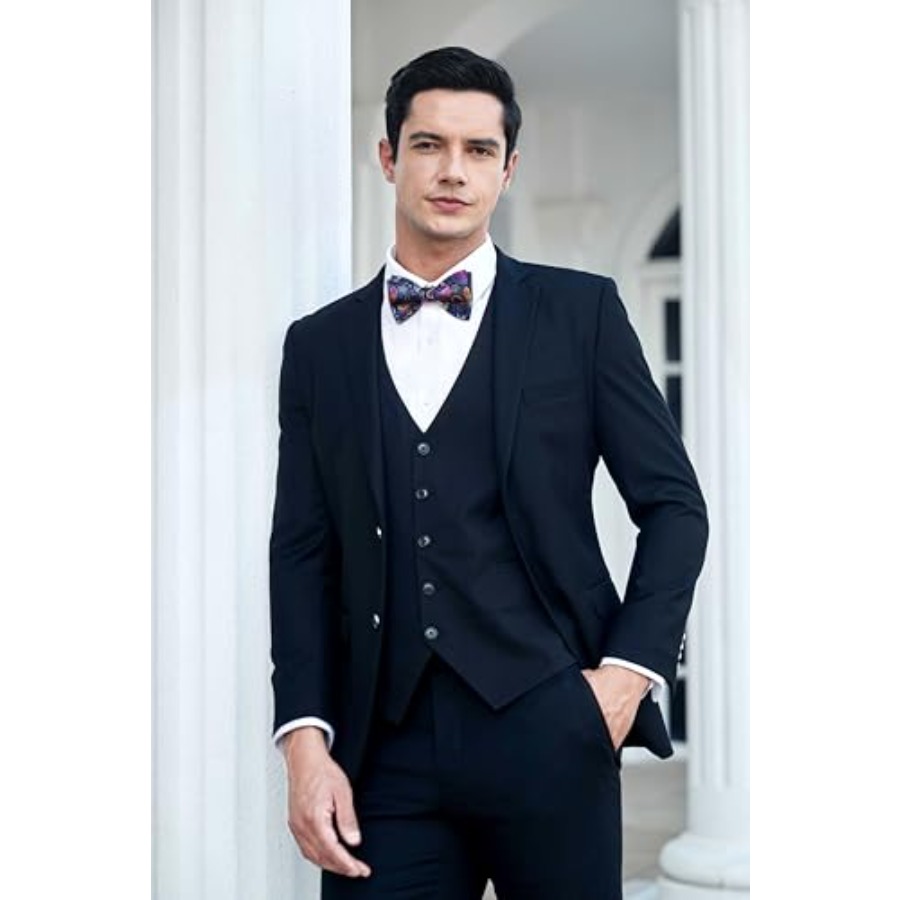 Bow Ties for Men Floral Bowtie - Pocket Square Set avis et prix