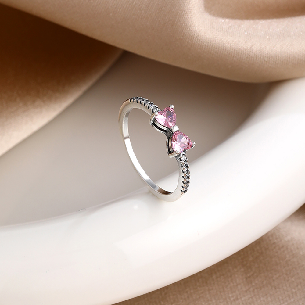 925 Sterling Silver Red Pink W - Tie Clip Silver avis et prix