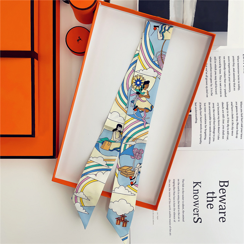 Women 100% Mulberry Silk Scarf - Ascot Neck Scarf avis et prix