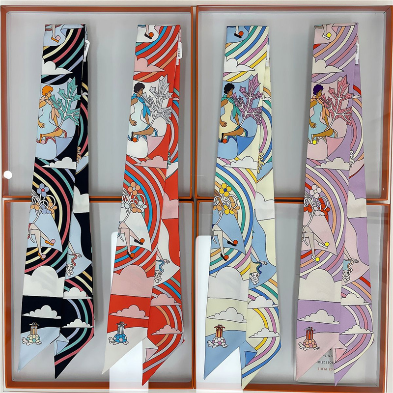 Women 100% Mulberry Silk Scarf - Ascot Neck Scarf avis et prix