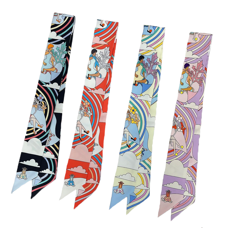 Women 100% Mulberry Silk Scarf - Ascot Neck Scarf avis et prix