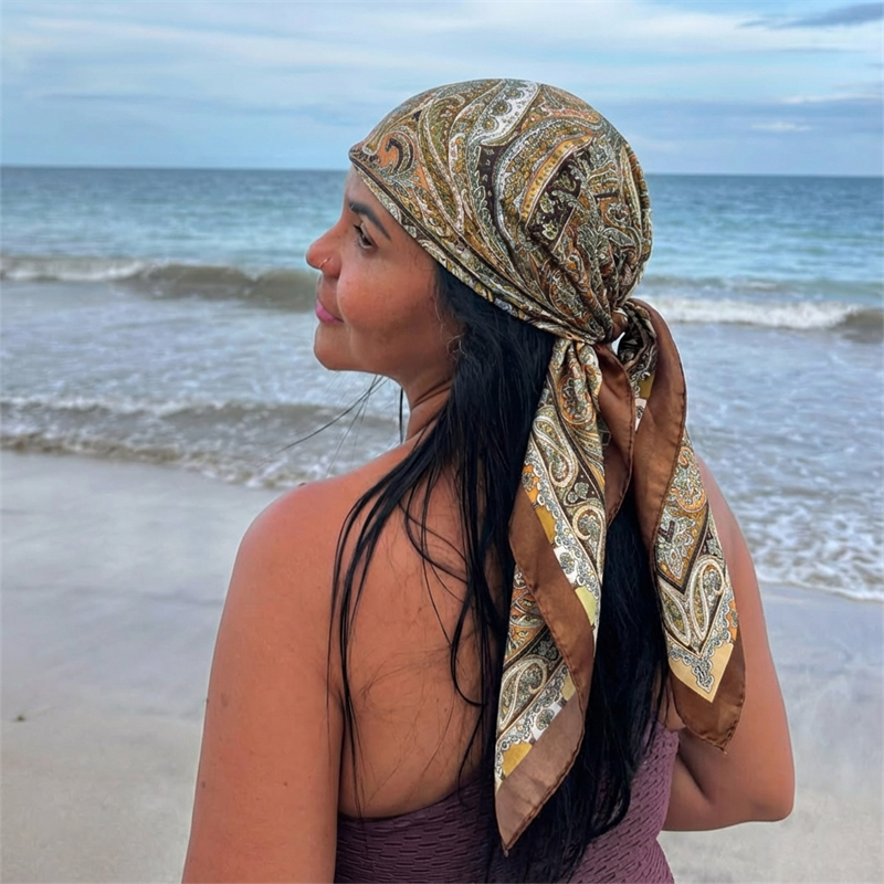 Women Spring Summer Square Sca - Silk Neck Scarf avis et prix