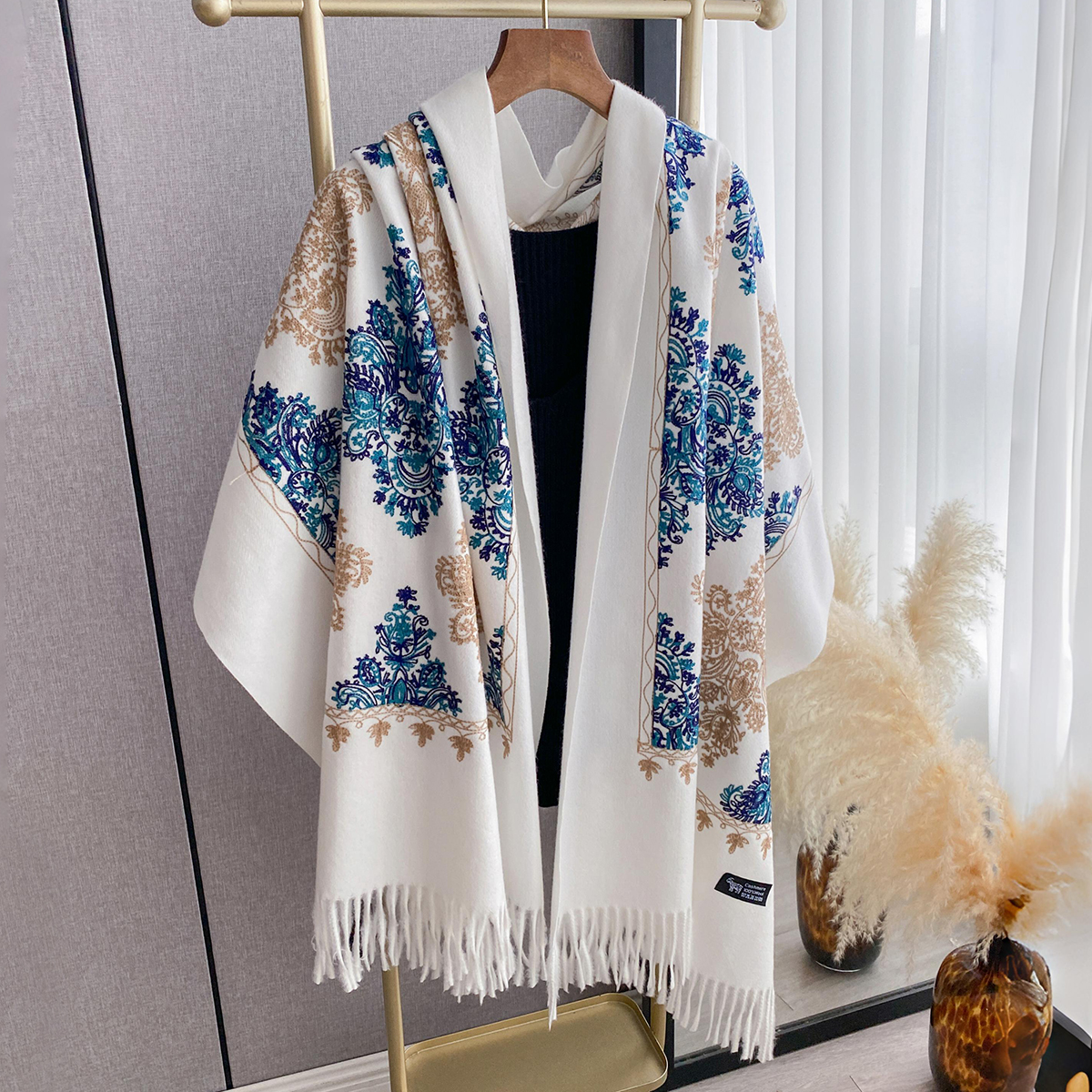 Women Fashion Winter Warm Cash - Woven Scarf Blanket avis et prix