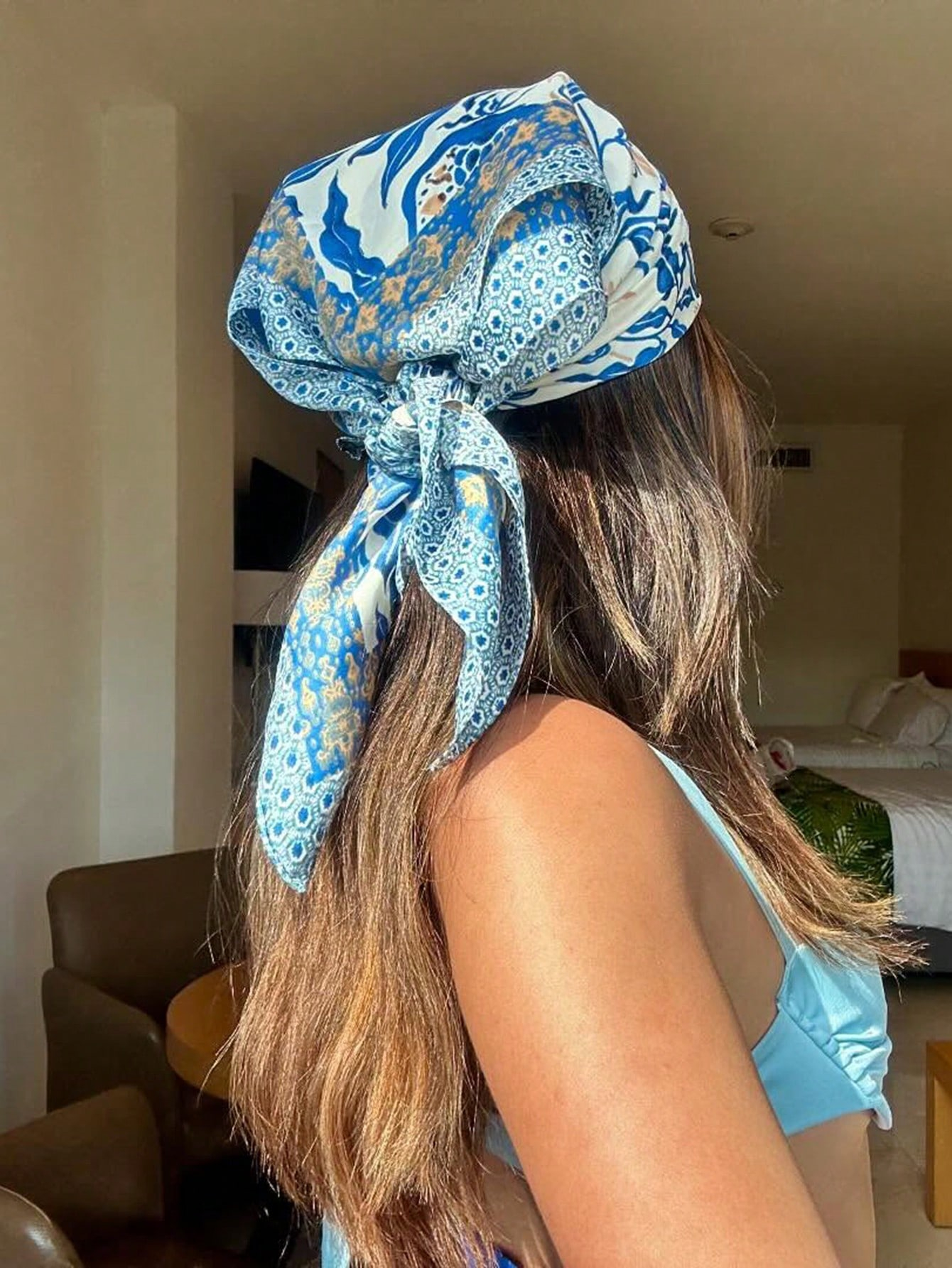 Luxury Brand Bohemia Print Squ - Face Scarf Mask avis et prix