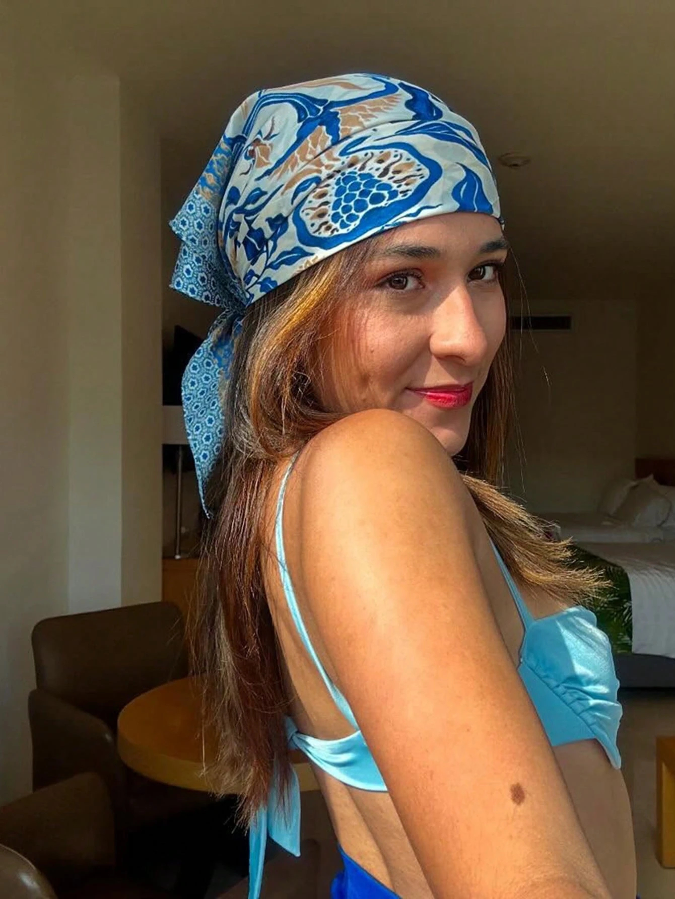 Luxury Brand Bohemia Print Squ - Face Scarf Mask avis et prix