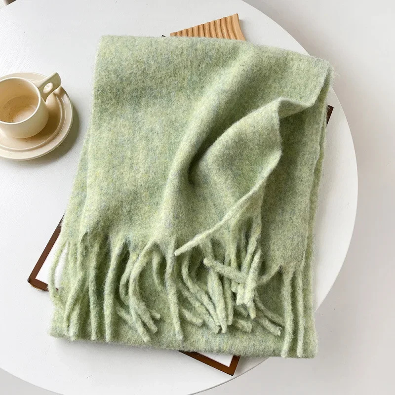 Scarf Lady Autumn Winter Solid - Muffler Men Wool avis et prix