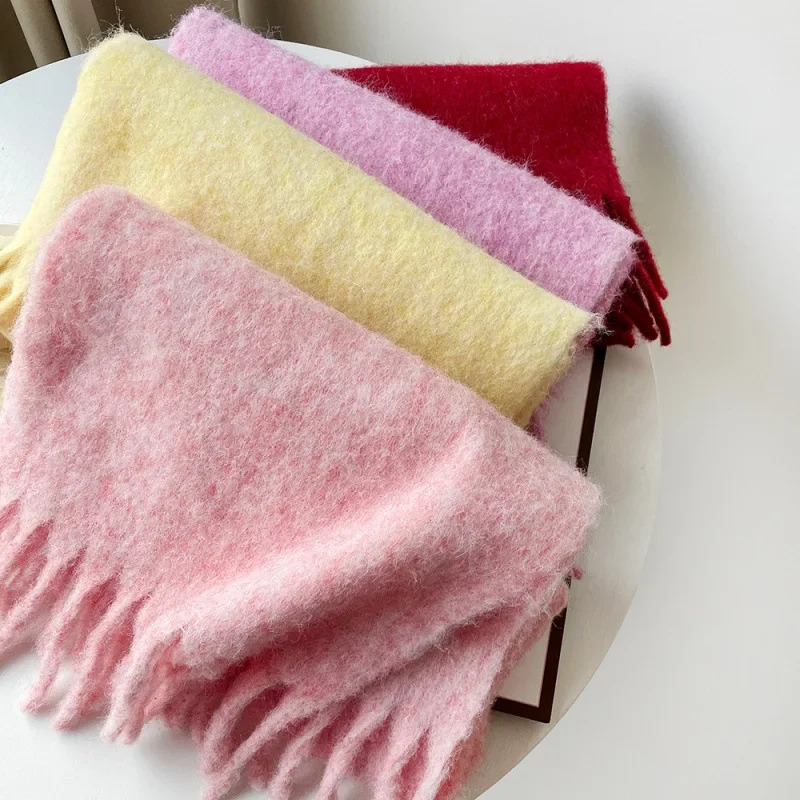 Scarf Lady Autumn Winter Solid - Muffler Men Wool avis et prix