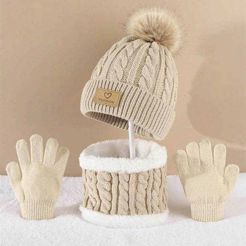 Toddler Kids Pom Pom Decor Bea - Infinity Scarf Knit avis et prix