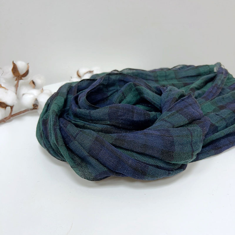 Retro Stripe 100% Linen scarf  - Ascot Neck Scarf avis et prix