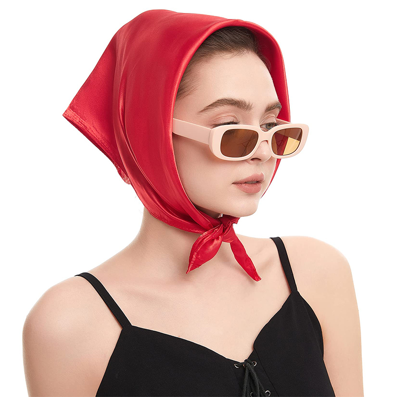 2024 New Fashion Women Satin S - Scarf Silk Square avis et prix