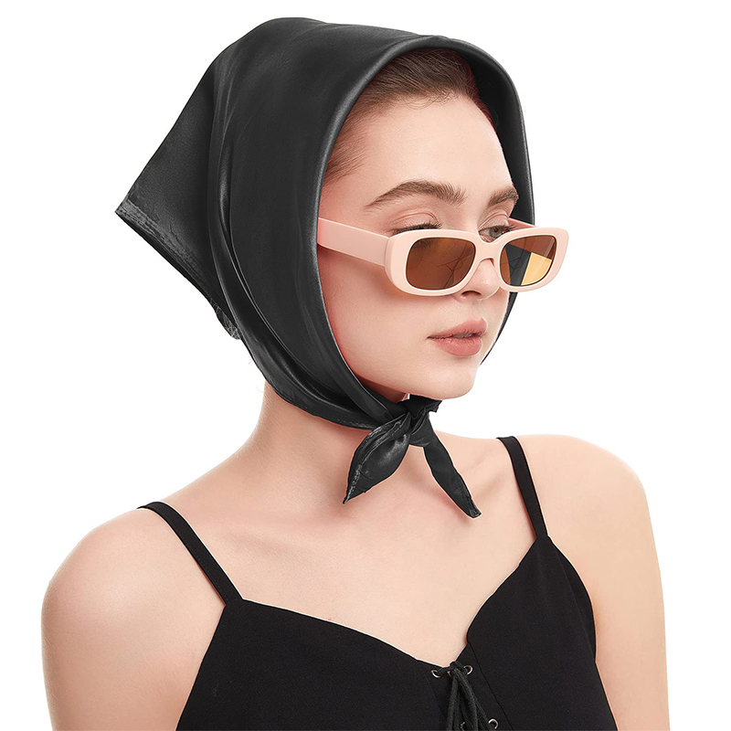 2024 New Fashion Women Satin S - Scarf Silk Square avis et prix