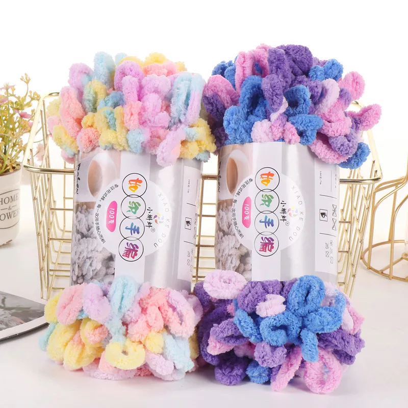5pcs100g/Roll Puffy Finger Loo - Woven Scarf Blanket avis et prix