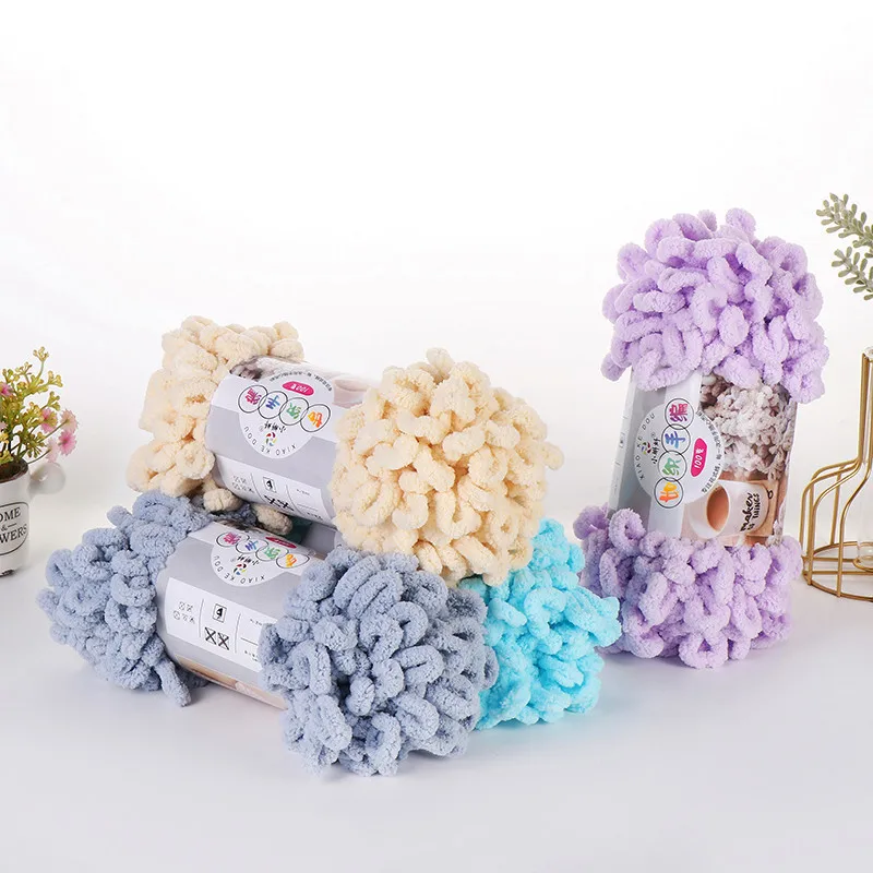 5pcs100g/Roll Puffy Finger Loo - Woven Scarf Blanket avis et prix