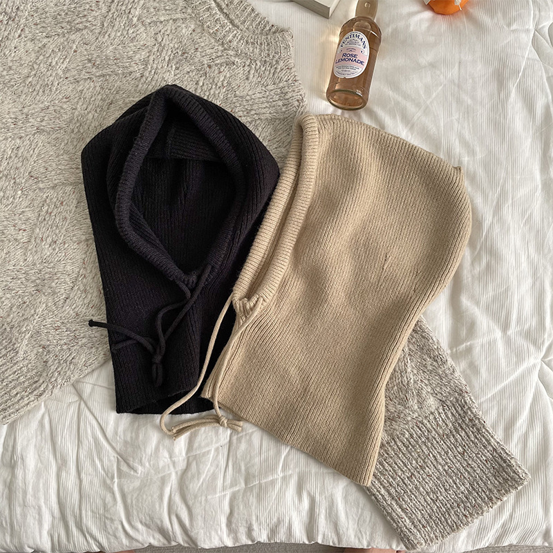 Knitted Hooded Infinity Scarf  - Infinity Scarf Knit avis et prix