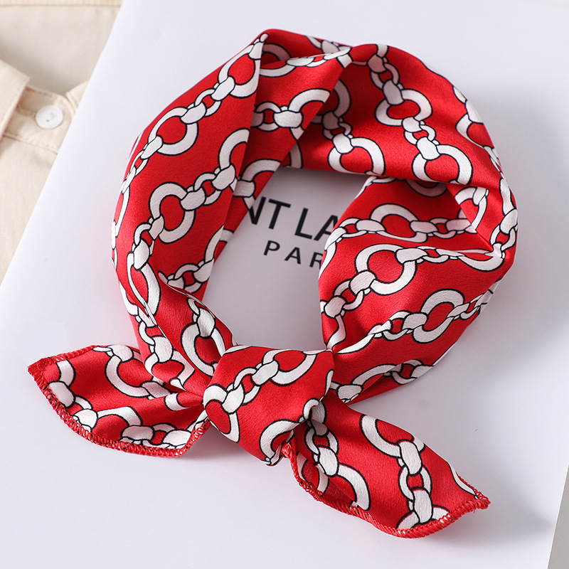 Women scarf  50*50cm Square Sk - Silk Tie Striped avis et prix