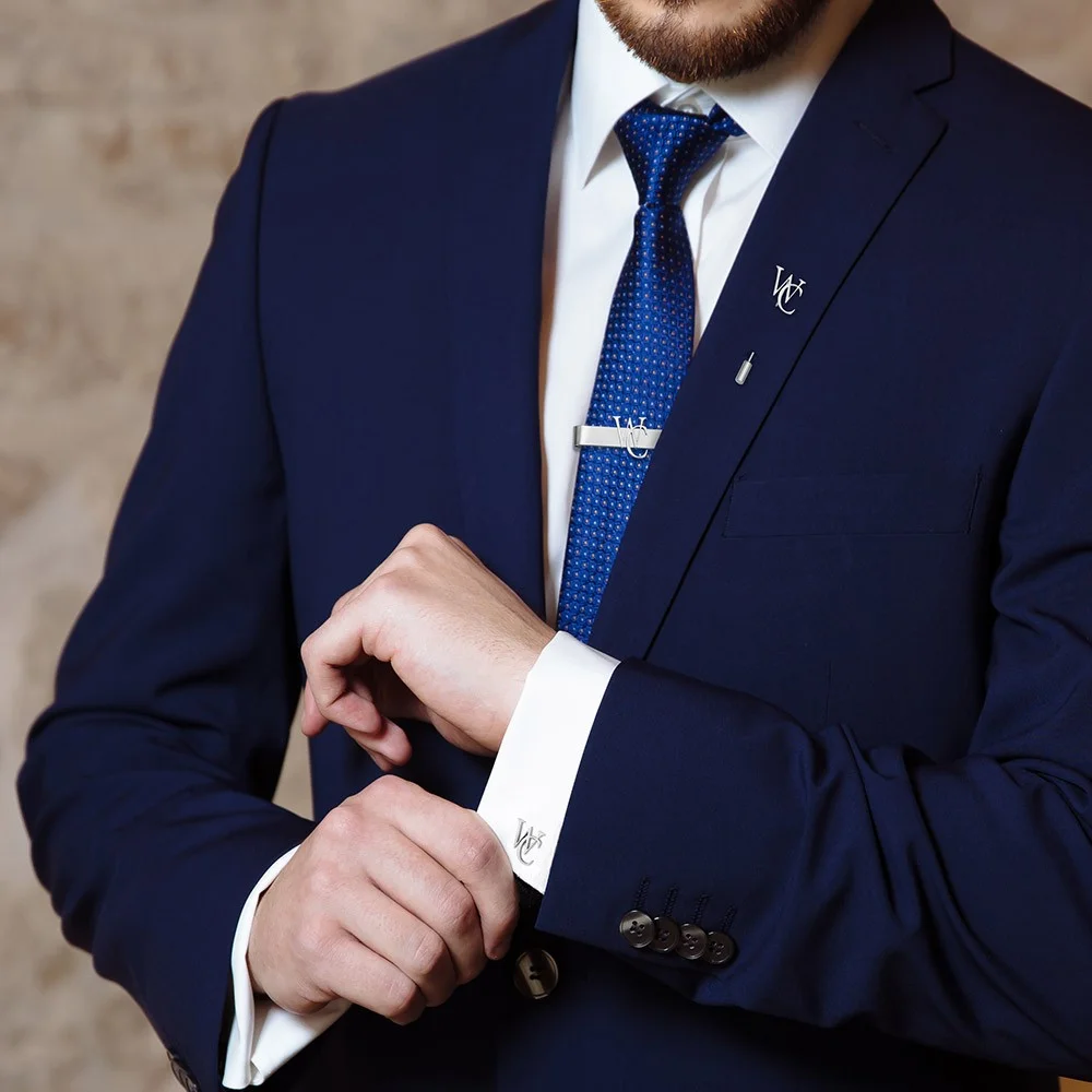 Personalized Cufflinks/Lapel P - Tie Bar Set Gift avis et prix