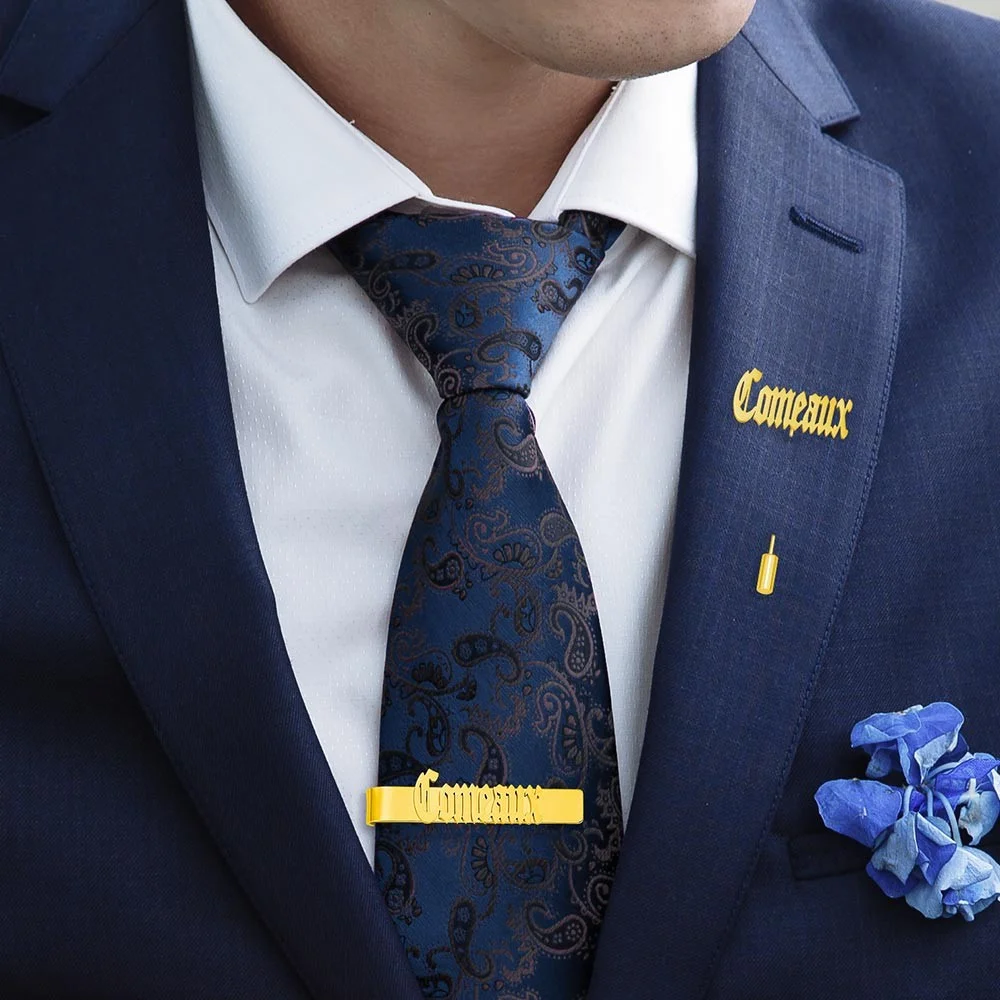 Personalized Cufflinks/Lapel P - Tie Bar Set Gift avis et prix