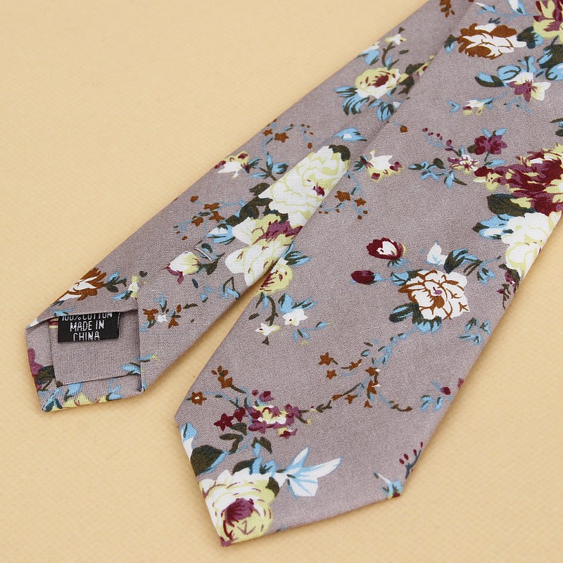 Brand New Floral Tie for Men's - Skinny Tie Men avis et prix
