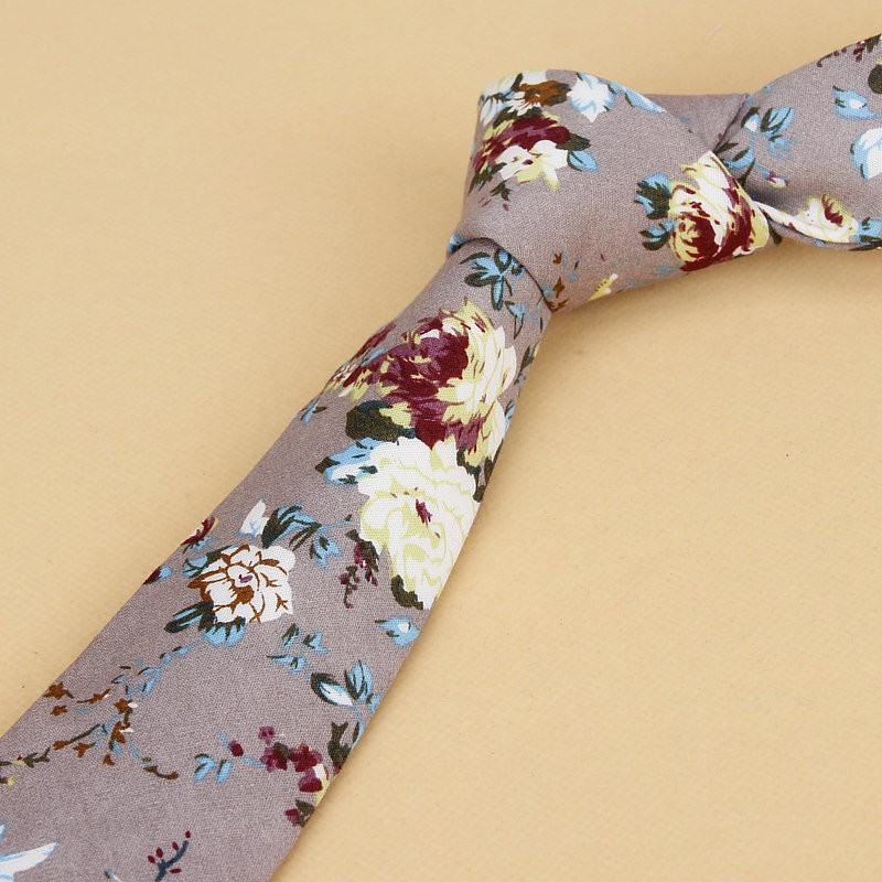 Brand New Floral Tie for Men's - Skinny Tie Men avis et prix