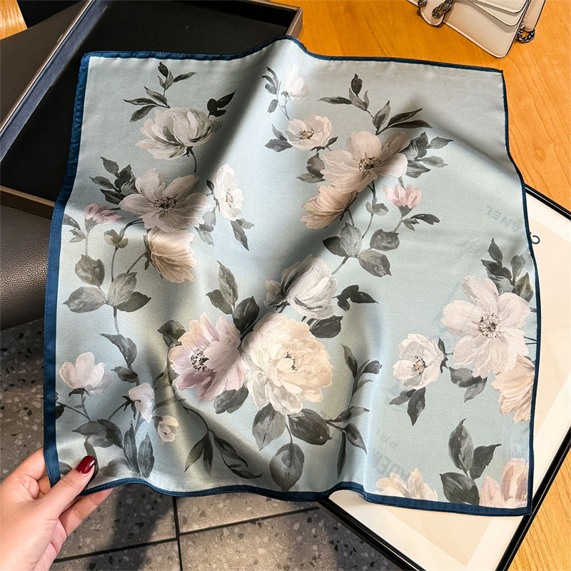 100% Silk Scarf Bandana Women  - Scarf Silk Square avis et prix