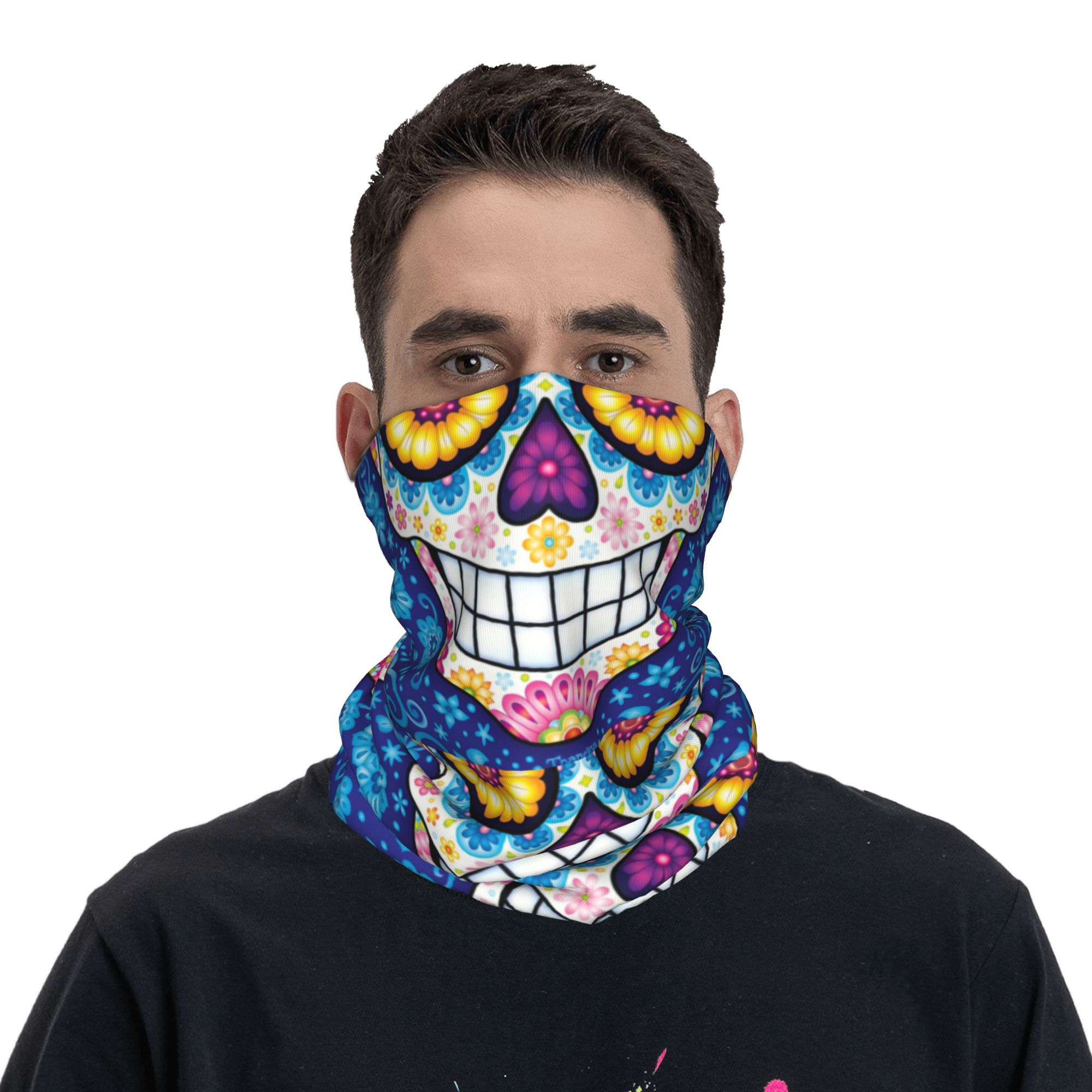 Custom Day Of The Dead Sugar S - Neck Warmer Tube avis et prix